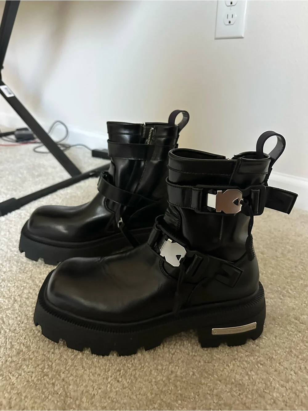 Eytys unisex Blade boots in leather.